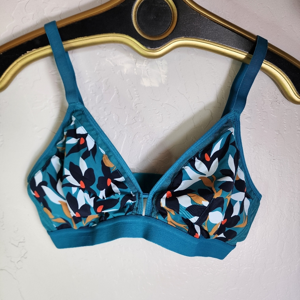 Lively Clamatis Blue Mesh Bralette Size 1